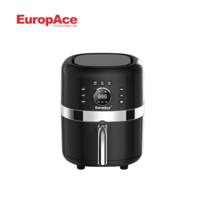 EuropAce EAF 5351Y 3.5L Gloss Black Digital Air Fryer - 1 Year EuropAce Warranty
