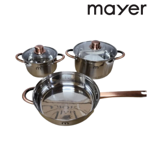 MAYER MCS5P 5 PIECE STAINLESS STEEL COOKWARE SET