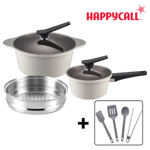 HAPPYCALL ONDE FULL IH (5P POT SET & 4P COOKING TOOLS) + 1 YEAR WARRANTY