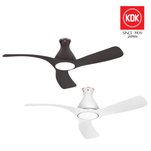 KDK H56GP 140CM 3-BLADES WIFI-CONTROL DC CEILING FAN WITH LED LIGHT + 1 YEAR WARRANTY